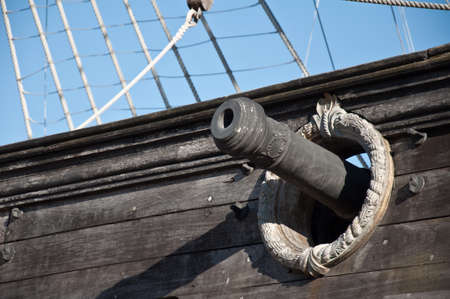 Detail of city of Genoa in Italy
