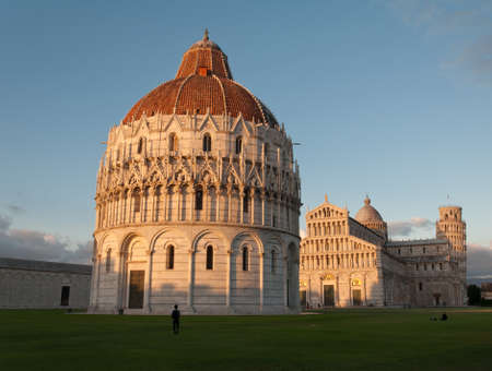 Details of Piazza Miracoli Pisa in Italyの写真素材