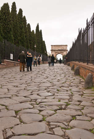 Rome pavementのeditorial素材