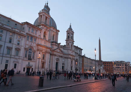 Rome Piazza Navona squareのeditorial素材