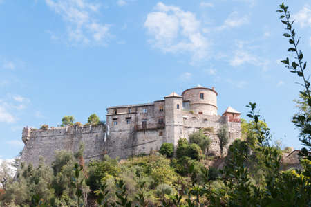 Castle of Portofino in Italyの写真素材