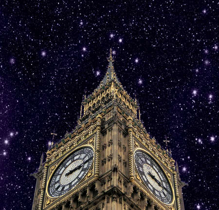 London, The Big Ben with Beautiful sky の写真素材