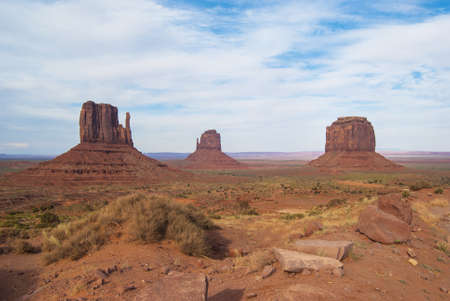 View of Monument Valley from Jhon Ford Point の写真素材