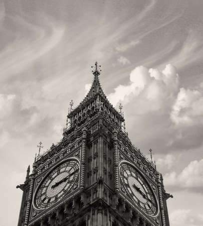 London, The Big Ben with Beautiful sky の写真素材