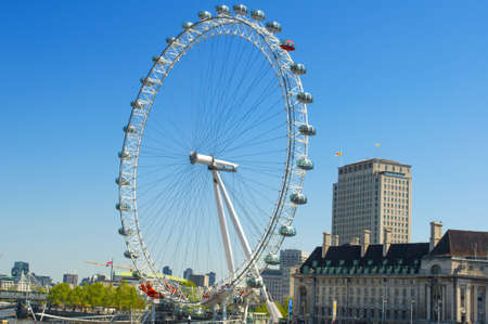 The Ferris wheel in London  The London Eye のeditorial素材