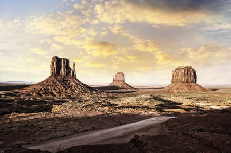 View of Monument Valley from Jhon Ford Point の写真素材