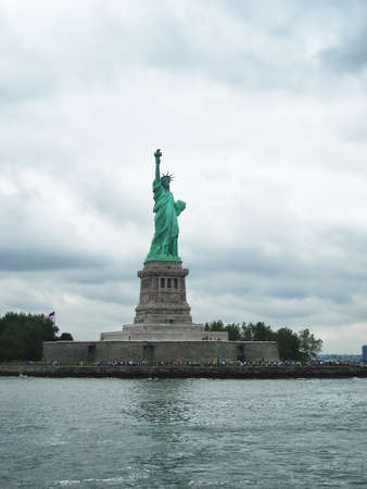 The Statue of Liberty, a gift to the United States from the people of France.の写真素材