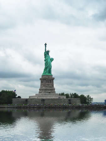 The Statue of Liberty, a gift to the United States from the people of France.の写真素材