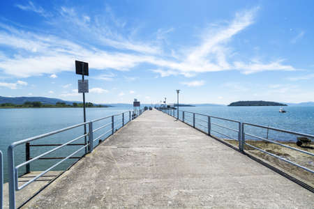 The road to the blue の写真素材