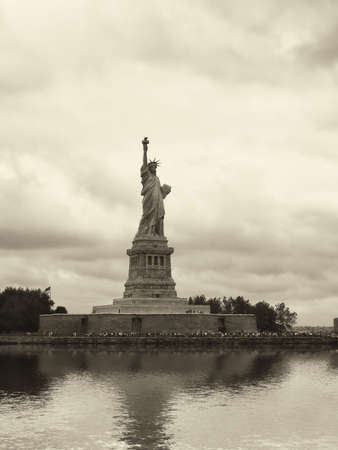 The Statue of Liberty, a gift to the United States from the people of France の写真素材