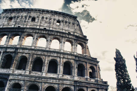 Colosseuym with beautifull sky の写真素材