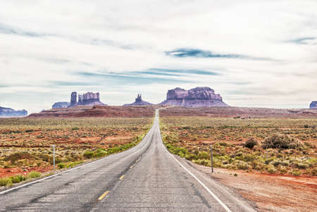 The entrance to the Monument Valley の写真素材