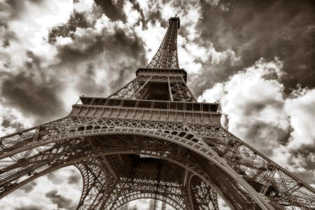 Tower Eiffel view from below.の写真素材