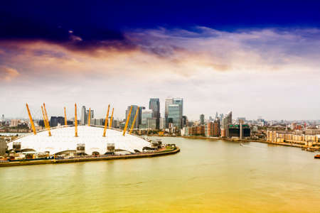 Aerial view of new london skyline.のeditorial素材