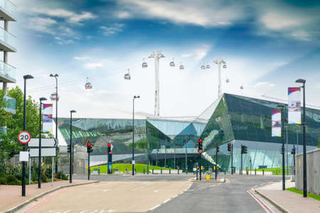 Beautiful view of London cable car.のeditorial素材