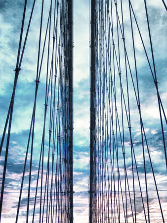 Brooklyn Bridge's cables.