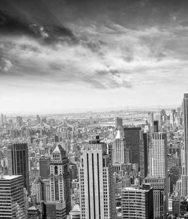 Beautiful aereal view of Manhattan.の写真素材