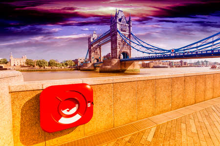 Particular view of London Bridge.の写真素材