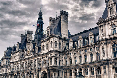 Hotel de Ville in Paris.のeditorial素材