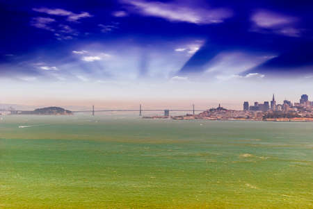 Spectacular view of San Francisco skyline.