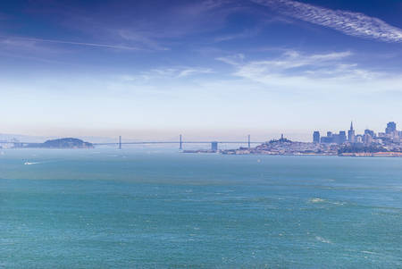 Spectacular view of San Francisco skyline の写真素材