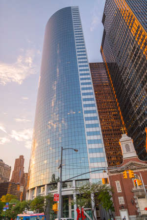 Beautiful view of the skyscraper in New York City.のeditorial素材