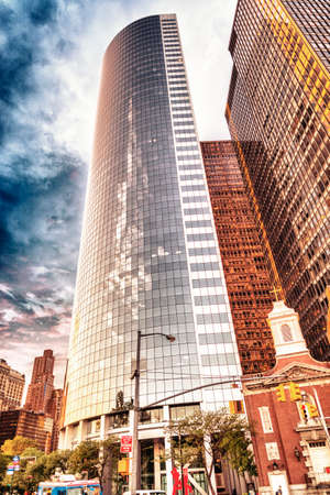 Beautiful view of the skyscraper in New York City.のeditorial素材