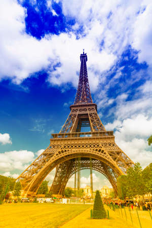 The big tower and the little tree.の写真素材