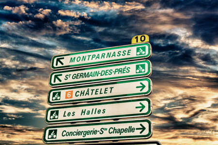 Street sign in Paris.