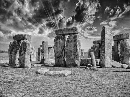 Stonehenge with beautiful sky.の写真素材