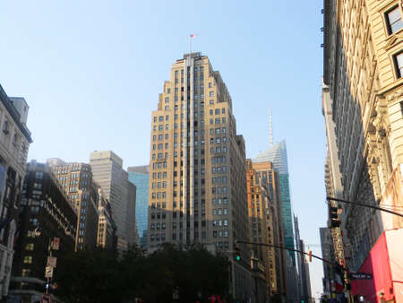 Beautiful view of Manhattan's skyscraper.