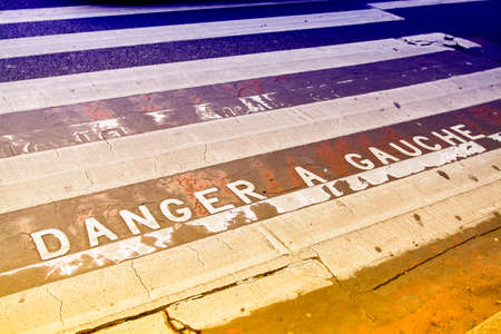 Danger a Gauche.の写真素材