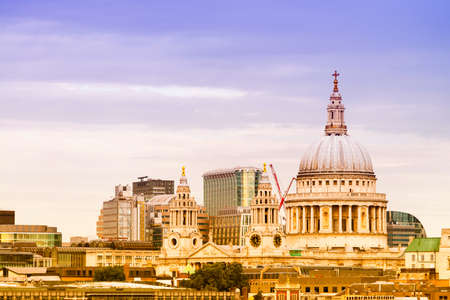 St. Paul Cathedral with beautiful sky.の写真素材