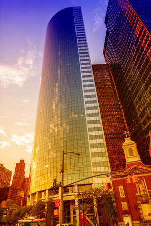 Beautiful view of the skyscraper in New York City.の写真素材