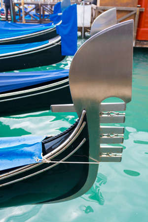 The typical comb or bow gondola iron.の写真素材