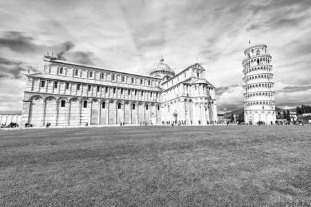 Piazza dei Miracoli in Pisa.の写真素材