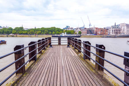 London viewed from the pier.の写真素材