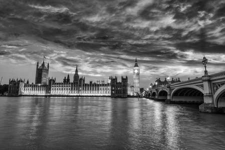 Beautiful view of Westminster by night.の写真素材