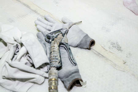 Gloves and other tools.の写真素材