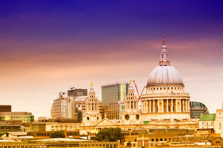 St. Paul Cathedral with beautiful sky.の写真素材