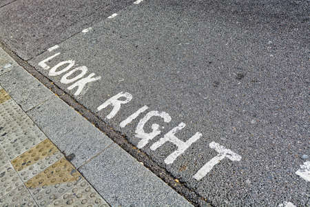 Look Right, London.の写真素材