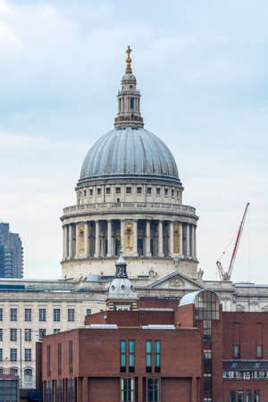St. Pauls Cathedral view from the other side of the Thames.の写真素材