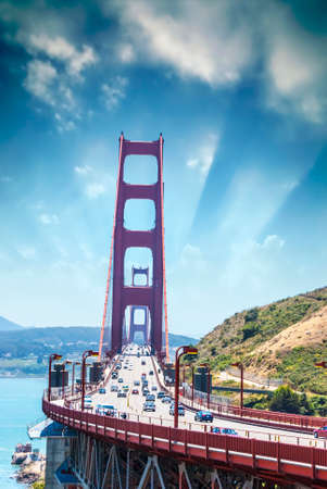 Beautiful view of GoÃ²den Gate bridge.のeditorial素材