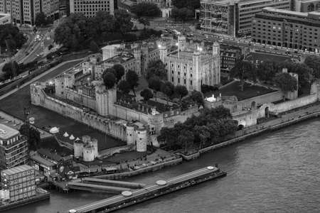Aerial view of Tower Hill, London.の写真素材