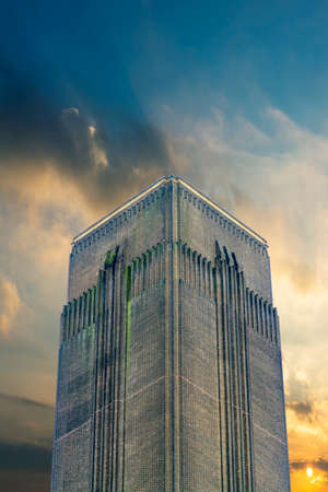 The tower of Tate Modern Museum in London.のeditorial素材