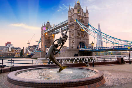 Beautiful view of Tower Bridge.の写真素材