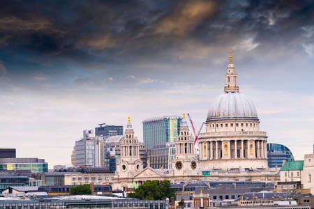 St. Paul Cathedral with beautiful sky.の写真素材