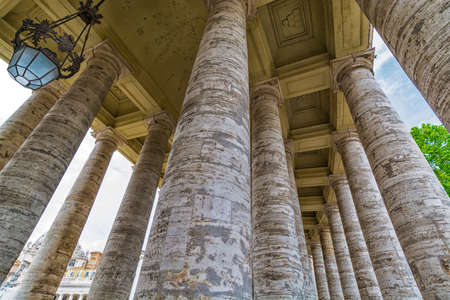 Details inside the Vatican building.の写真素材