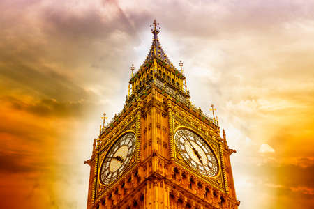 Details of Big Ben clock.の写真素材