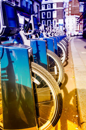 Bicyles in London.の写真素材
